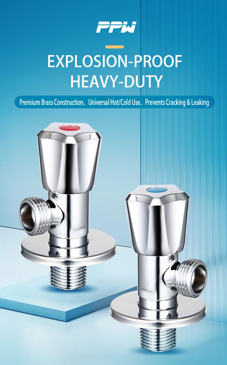 ABS Handle Brass Washing Machine Angle Valve Brass Valve Plumbing Angle Stop Valve Angle Valve 1/2 Water Bathroom Fittings supplier