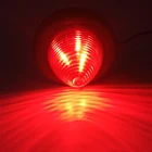 Police Light Truck Warning Light 2inch 12V Red Diodes ABS Base Truck LED Ambulance Police Warning Marker Light