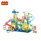 Toys Children COGO 715 PCS Educational Building Blocks 3D Enlightened Plastic Tracking Tube Brick Toys For Children