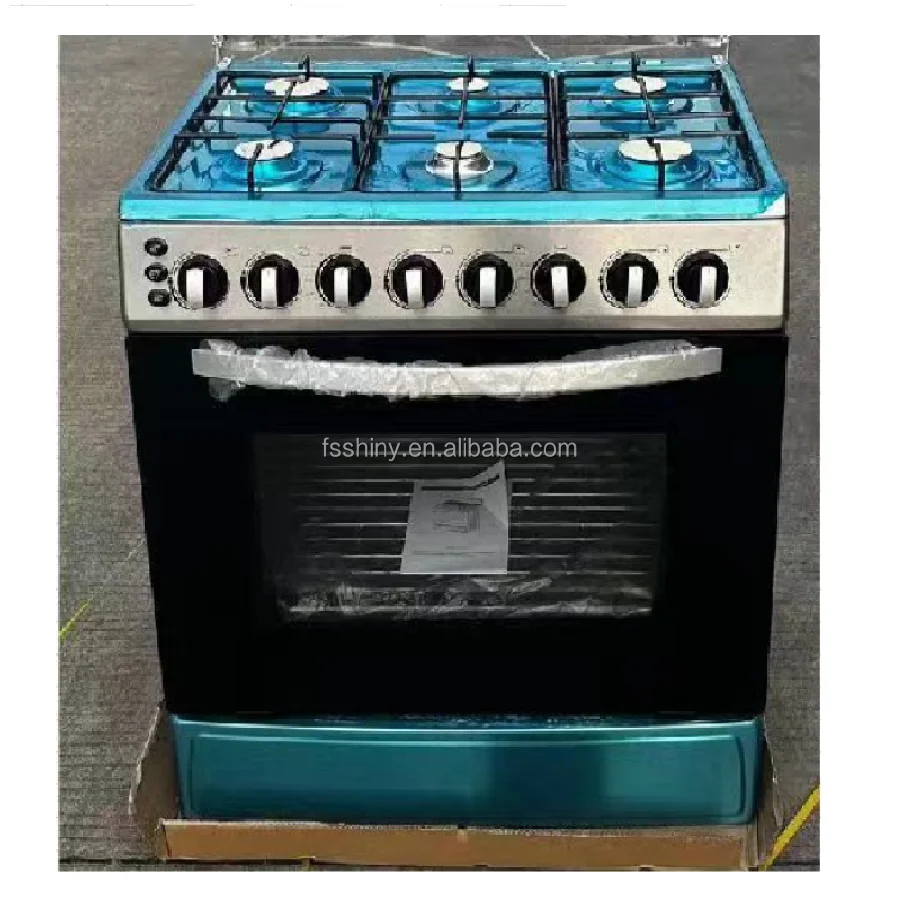 Freestanding Gas Stove With Oven And Grill Full Stainless Steel Body