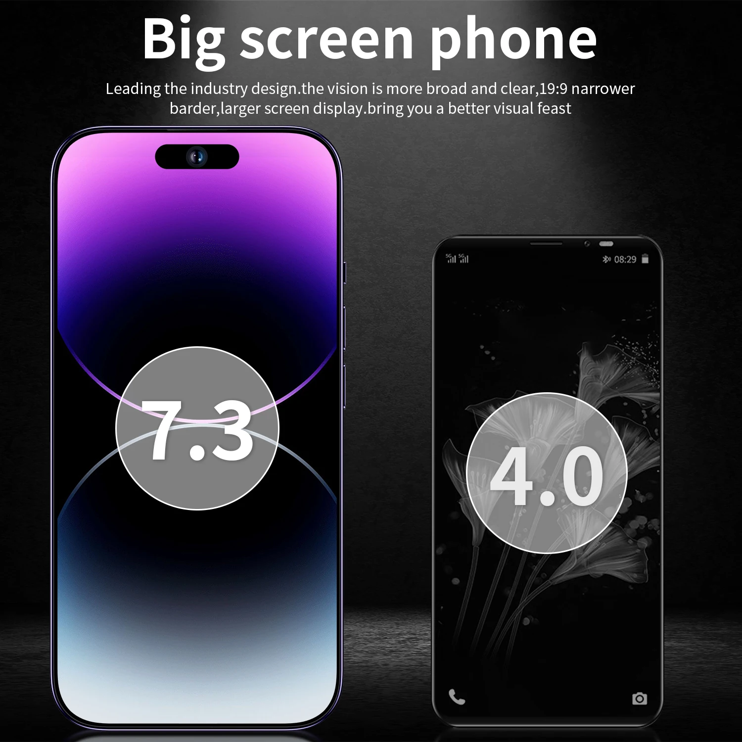 Original  phone15 Pro Max unlocked 4G 5G cell phone 6.8 inch AMOLED Screen large memory smartphone Global GSM LET mobile phones