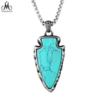 Silver Pendant 316L Stainless Steel Jewelry Silver Pendant Gemstone Chram Necklace Pendant
