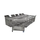 Trolley Attractive Price New Type Silent Trolley Flatbed Folding Cart Cargo Stainless Steel Pull Truck
