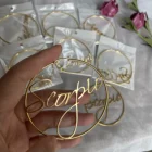 Hoop Earrings Stainless Steel Gold Plated Boho Horoscope 12 Zodiac Sign Hoop Earrings Womens