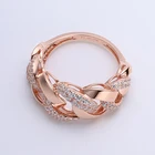 18k Diamond Women Fashion Design 18k Rose Gold Engagement Lab Grown Diamond Pave Diamond Ring Jewelry Gift Price