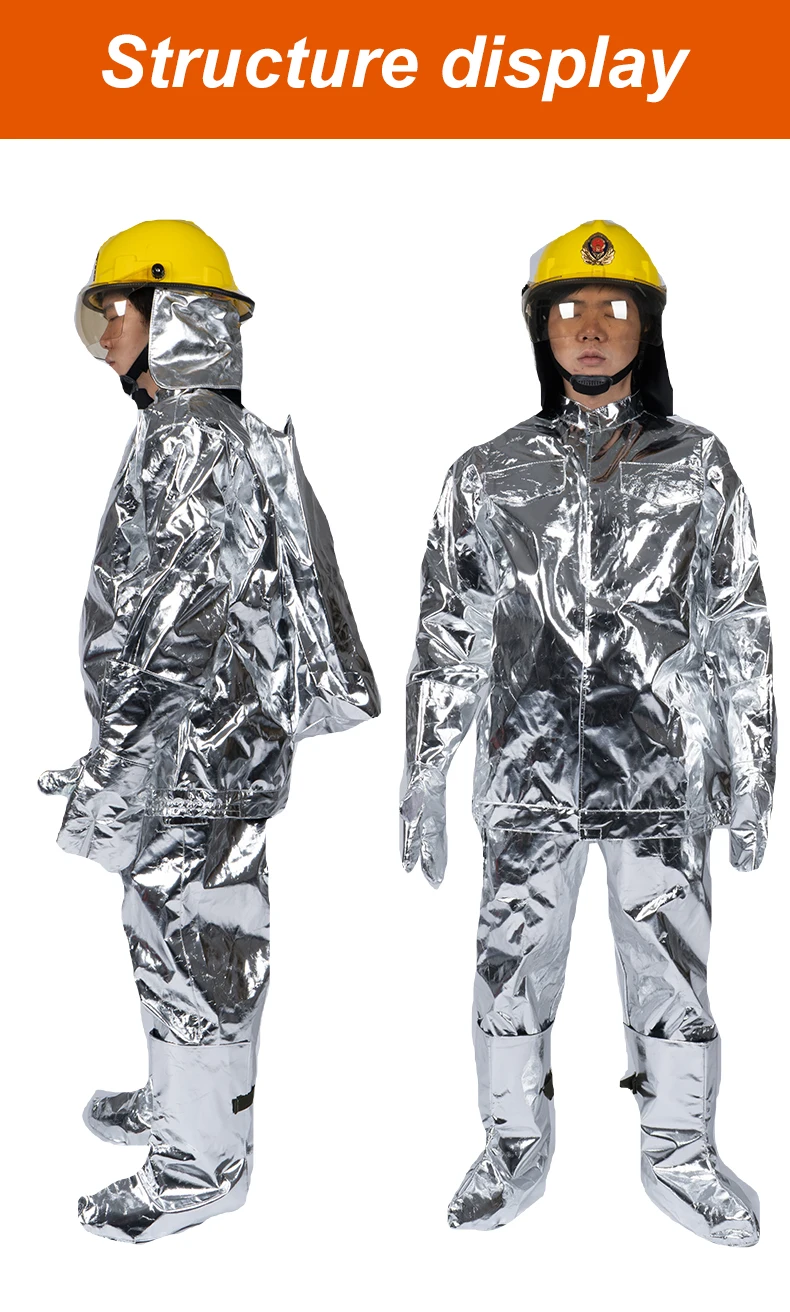 Ccs Approved Firefighting Uniform Fireman Suit Aluminized Fire