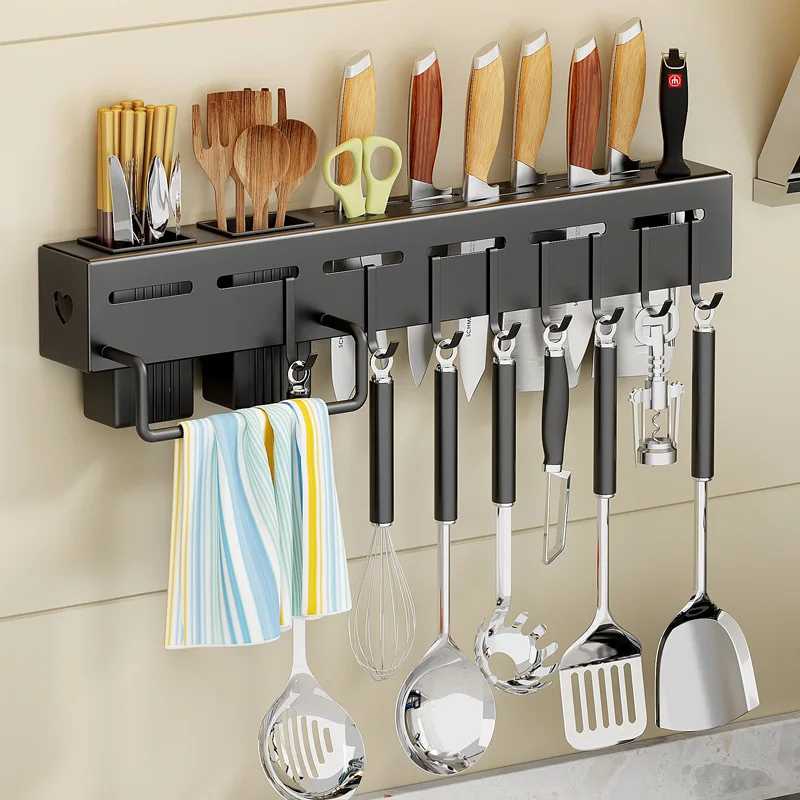 Kitchen Knife Holder for Wall, Stainless Steel Knife Blocker without Kitchen Knife Storage Organize