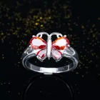 Ring Zircon Zirconzircon Stylish Butterfly Ring Inlaid With Zircon Ring