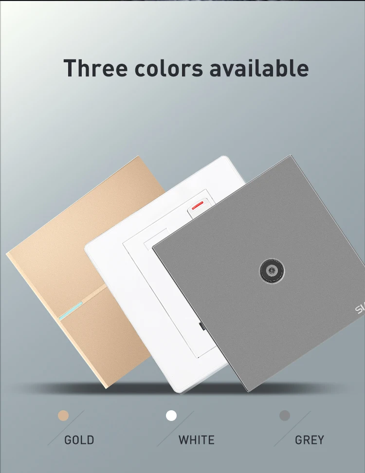 SIASE British Standard 20A water heater switch with indicator grey color