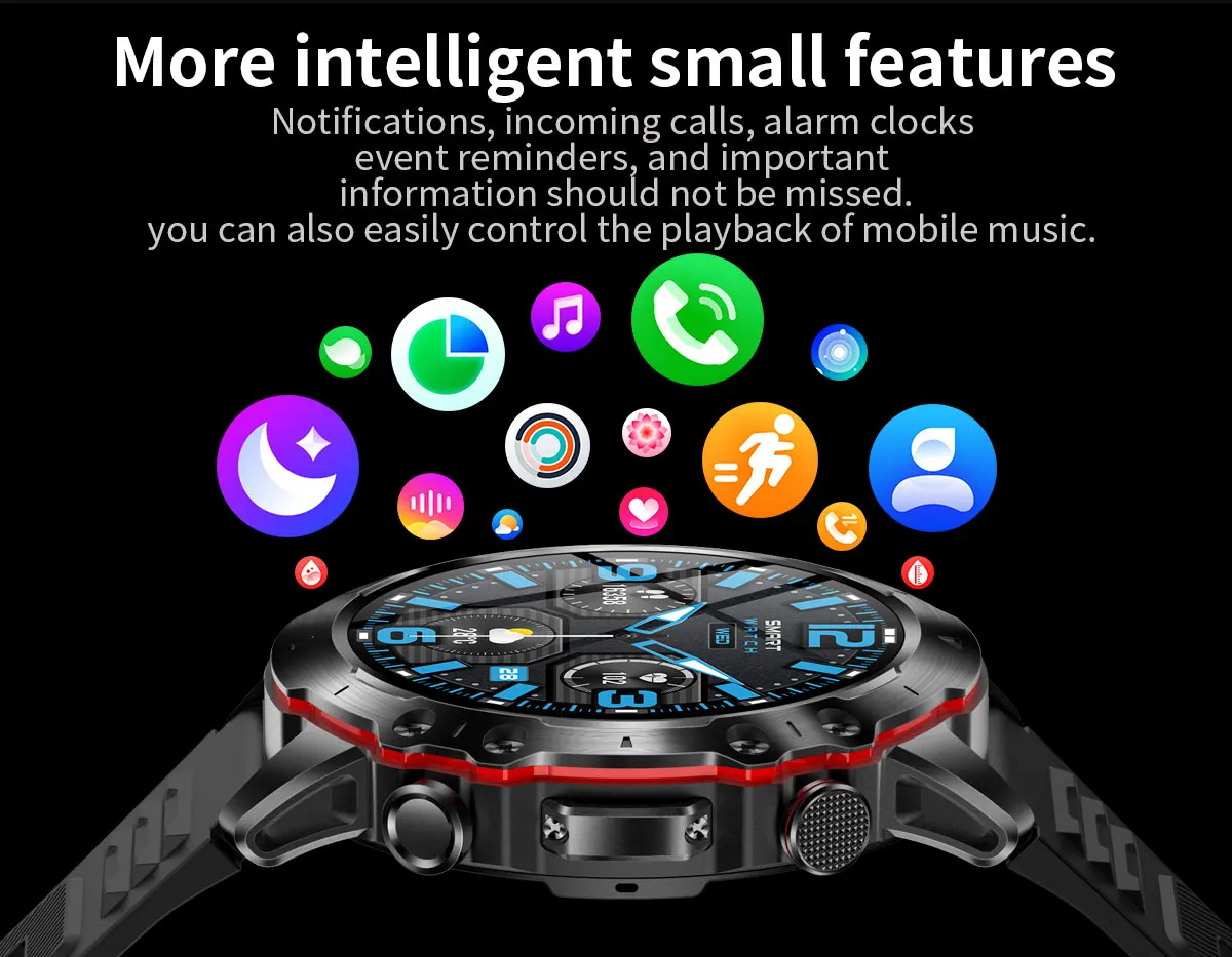 Newest 1.43 inch AMOLED Round Smart Watch 2023 V91 Smart Watch for Outdoor Sport BT Call Smartwatch Hombre