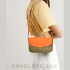 Handmade 2022 New Genuine Leather Harris Tweed Vintage Handmade Buckle Shoulder Bag For Woman
