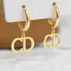 Gold Earrings Goldearrings 18K Gold Hot Style Custom Women's Ear Pendants Fashion CD Earrings
