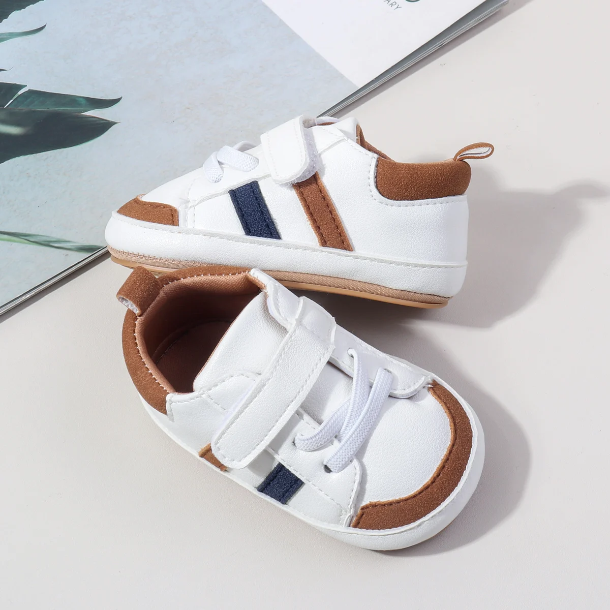 Wholesale Anti-slip TPR Outsole Baby Toddler Boys Girls Sport Shoes details