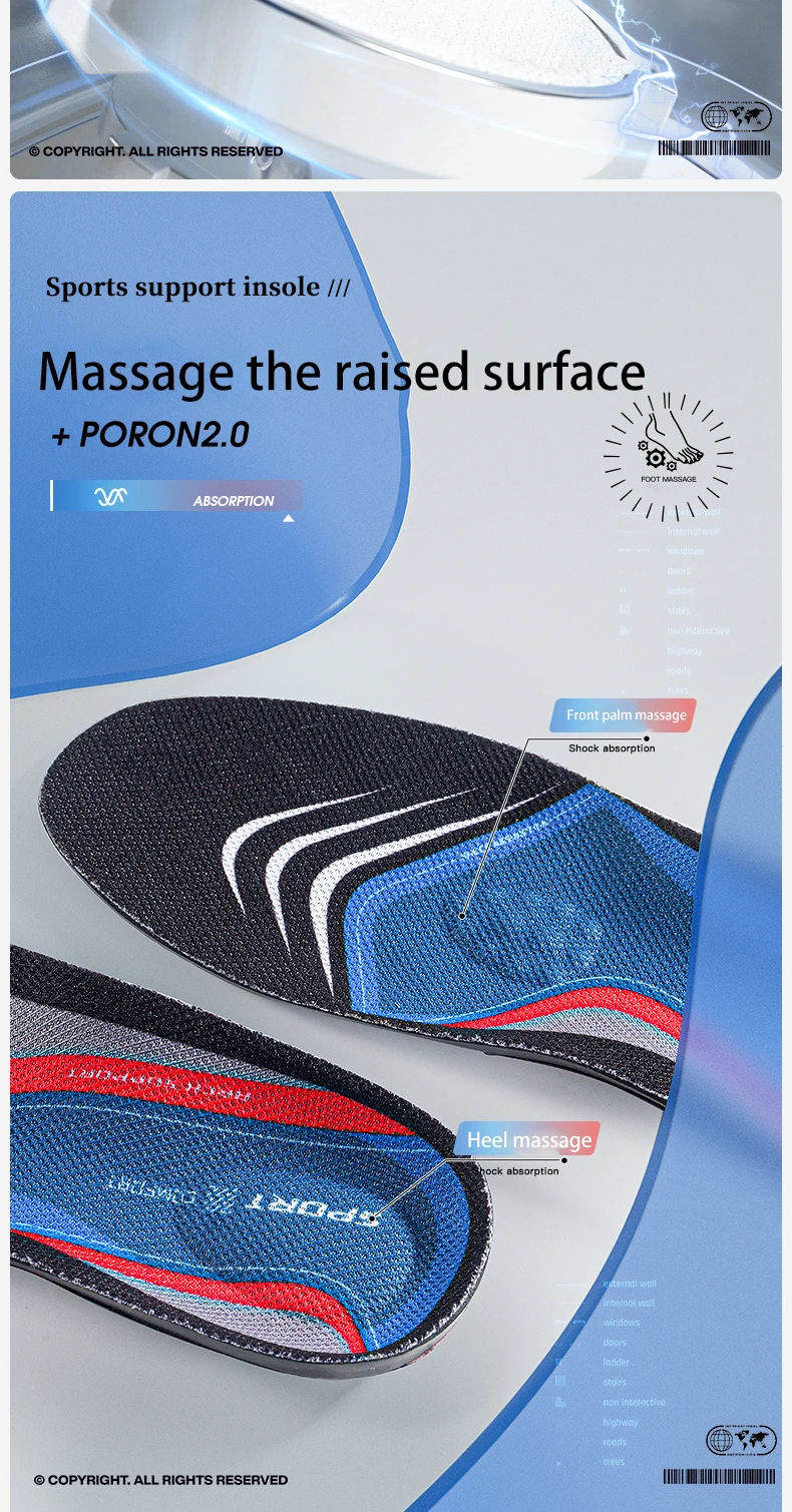 Custom Arch Support Sports Insoles Shock Absorbing Custom Arch Support Sports Insoles Shock Absorbing