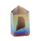 Crystal Wholesale Sparkle Druzy Angel Aura Agate Geode Tower For Gifts Or Decoration