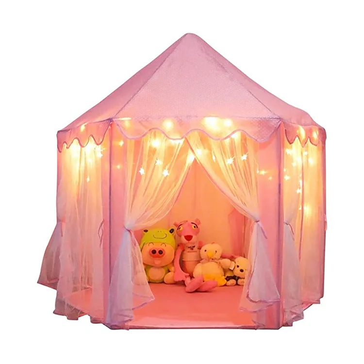 Kids Princess Play Tent Children Girls Castle Games House for Indoor Outdoor BL 