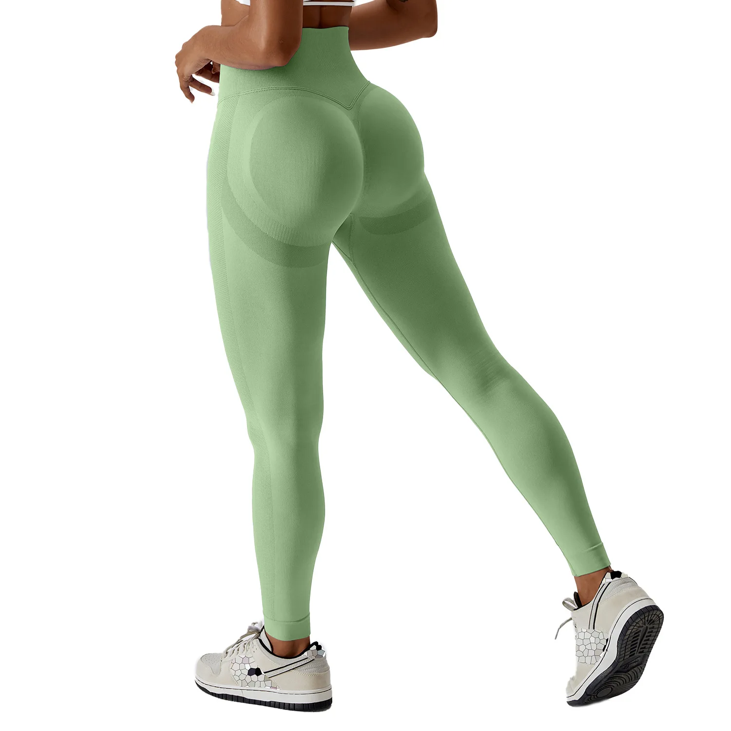 OEM Yoga Leggings Gym Sportswear Women Pants Workout Clothing Fitness Active Sports High Waist Scrunch Seamless Leggings