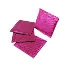 Foil Bag Padded Custom Printed Pink Colored Aluminum Foil Bubble Mailing Bag Padded Envelope/Metallic Bubble Mailer