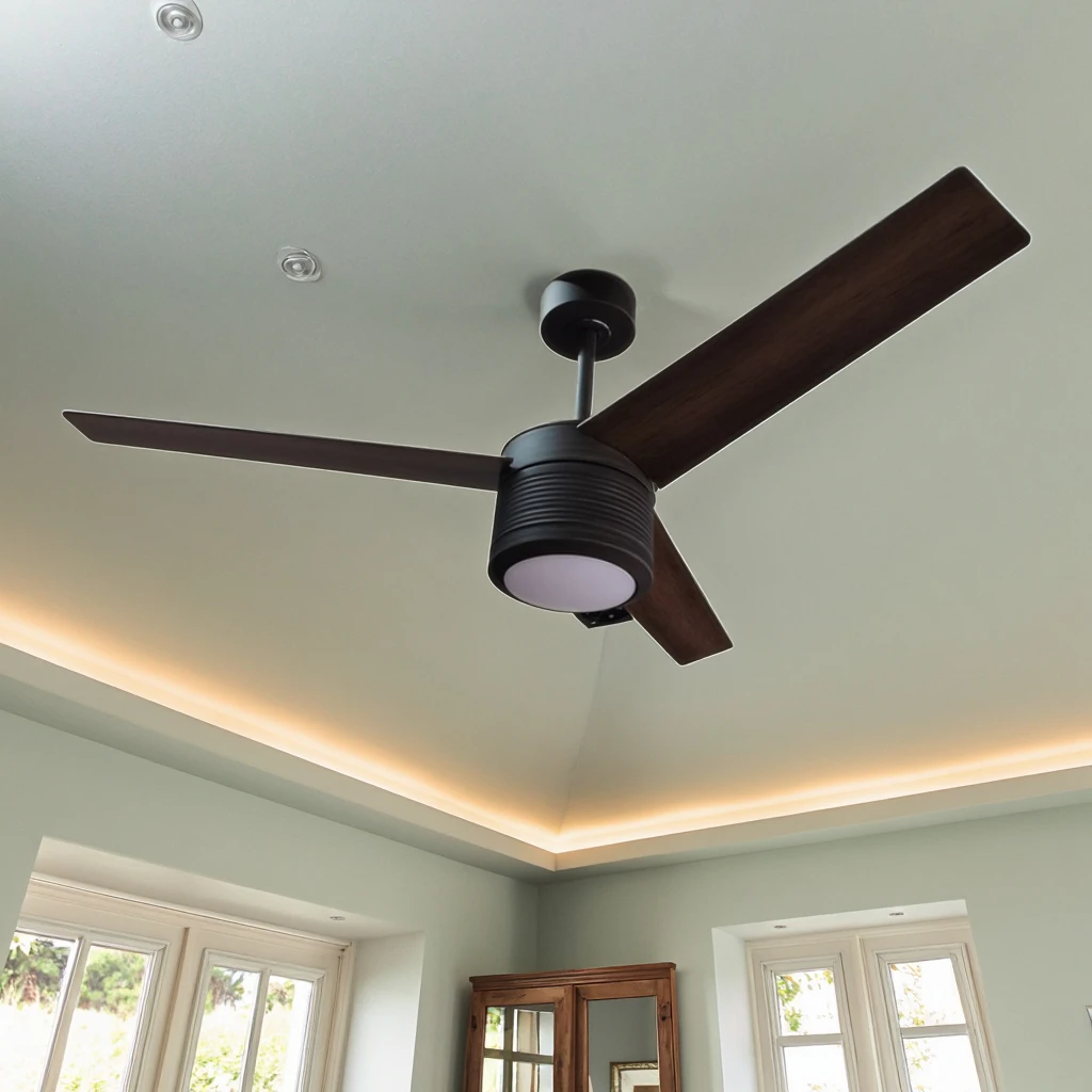 Ceiling Fan, 30W LED Light, Plywood - detail 4