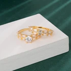 Ring Gold Diamond Fashion Wedding Ring Ladies 18K Gold Ring Jewelry Set High Quality Diamond Ring Wholesale
