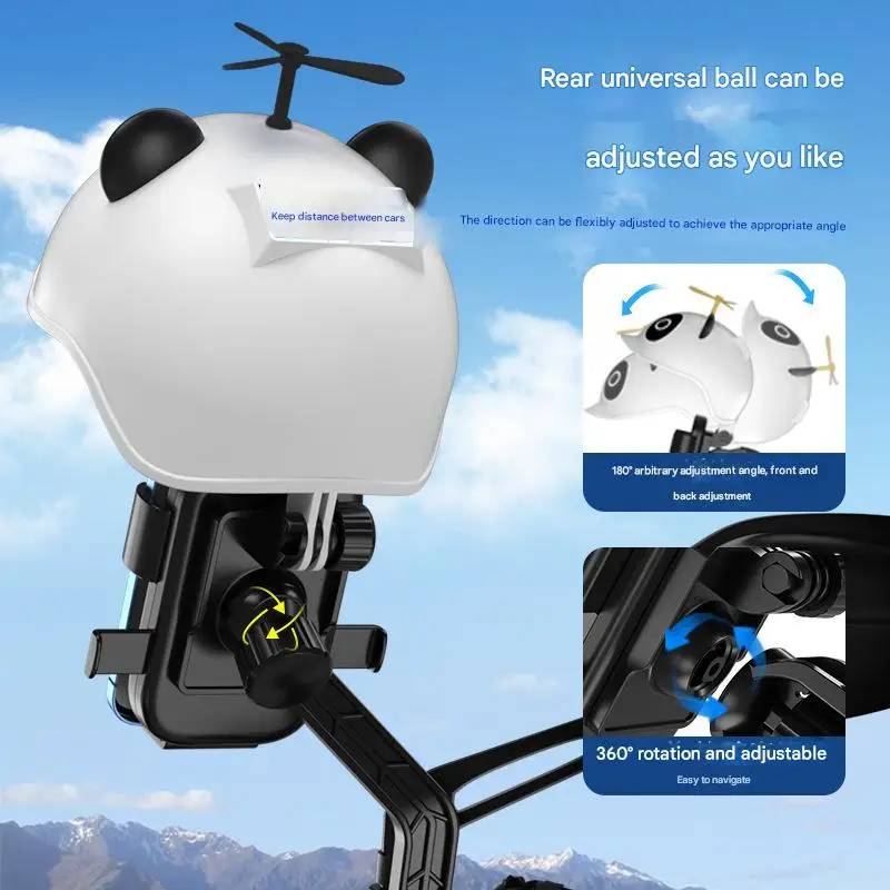 2025 Hot Motorcycle Mobile Phone Holder Sunshade Umbrella Phone Holder Waterproof Helmet Phone Holder