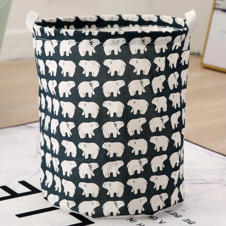 HUAYI  Selling High quality  Fabric Large Canvas storage basket laundry basket