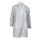 Cotton / Nylon Acid Resistant Lab Coat Used In Factory
