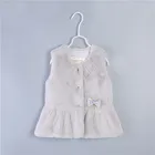 Proper Price Top Quality Luxury Winter Little Girl's Faux Fur Vest