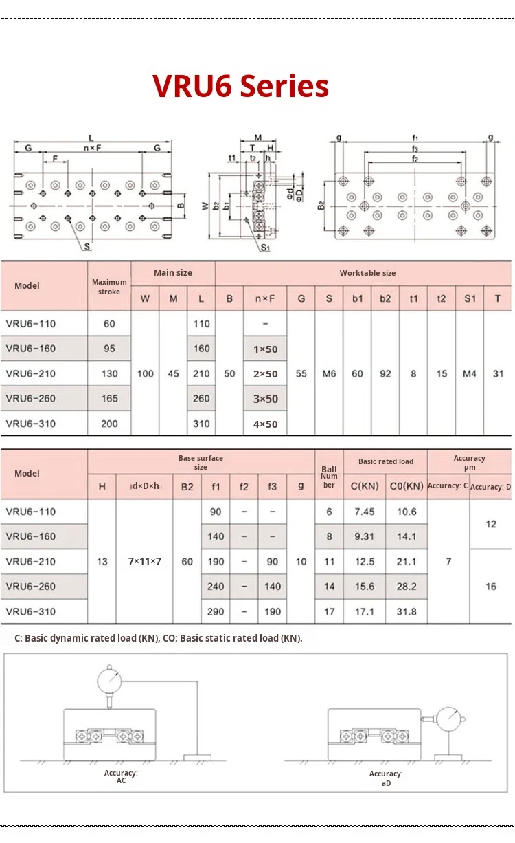 product vru simple linear x axis sliding table slider cross roller guide single axis displacement table workbench with motor and gear-21