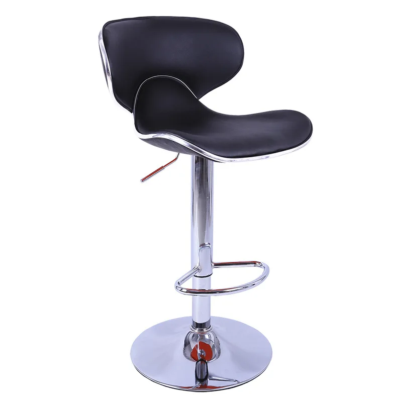 Fashion Butterfly Swivel Counter Stool Chromed base Leather Bar Stool with Footrest