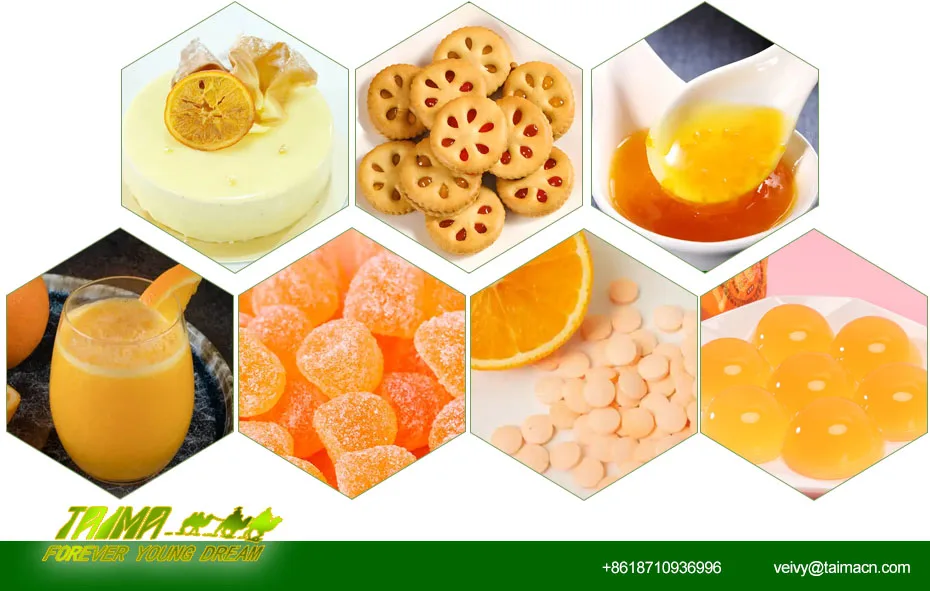 Polvere di frutta d'arancia essiccata a spruzzo 2