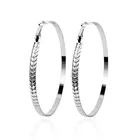 Hoop Earrings 2020 Female Metallic Exaggerated Personality Wavy Grain Golden Large Hoop Earrings