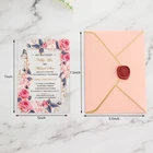 Wedding Wedding Card Custom 2mm Silk Screen Acrylic Wedding Invitation Card