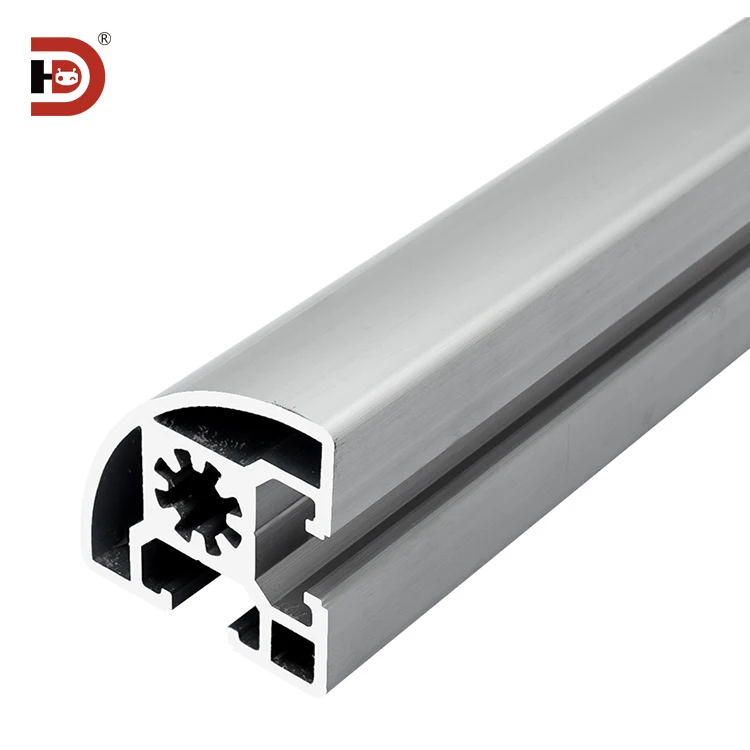 4545R Angle Extruded Aluminum Profile 4545 Semi-circular Industrial Aluminum Alloy Profile Type supplier