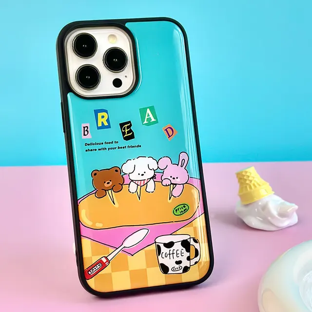 Cartoon Epoxy resin phone case For iPhone16 /16 Plus/16 Pro/16 Pro Max iphone 15promax/13Promax/14pro