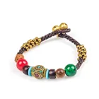 Exotic Bracelet Ethnic Jewelry Exotic Style Copper Bead Bracelet Retro Fashion Nepal Bead Woven Bracelet
