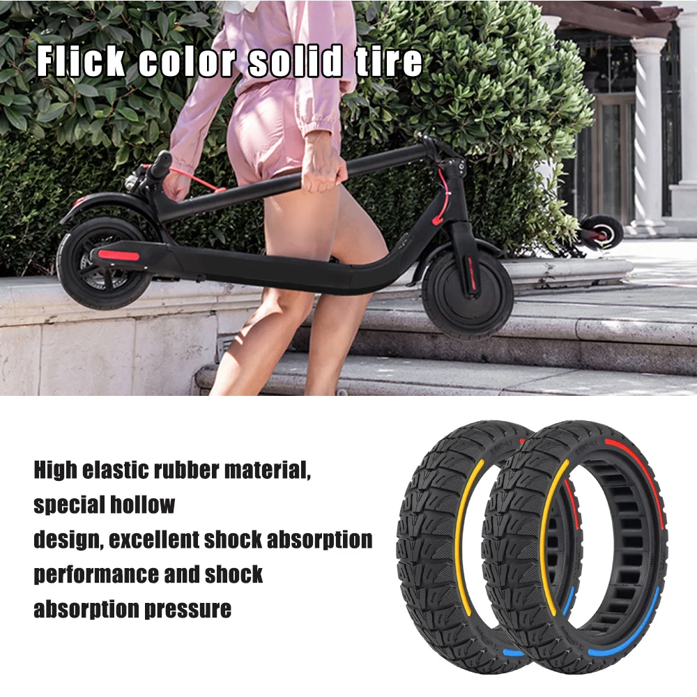 8.5*2 Inch Colorful Solid Tire for M365 Pro Electric Scooter Honeycomb Shock Tyre Electric Scooter Accessories