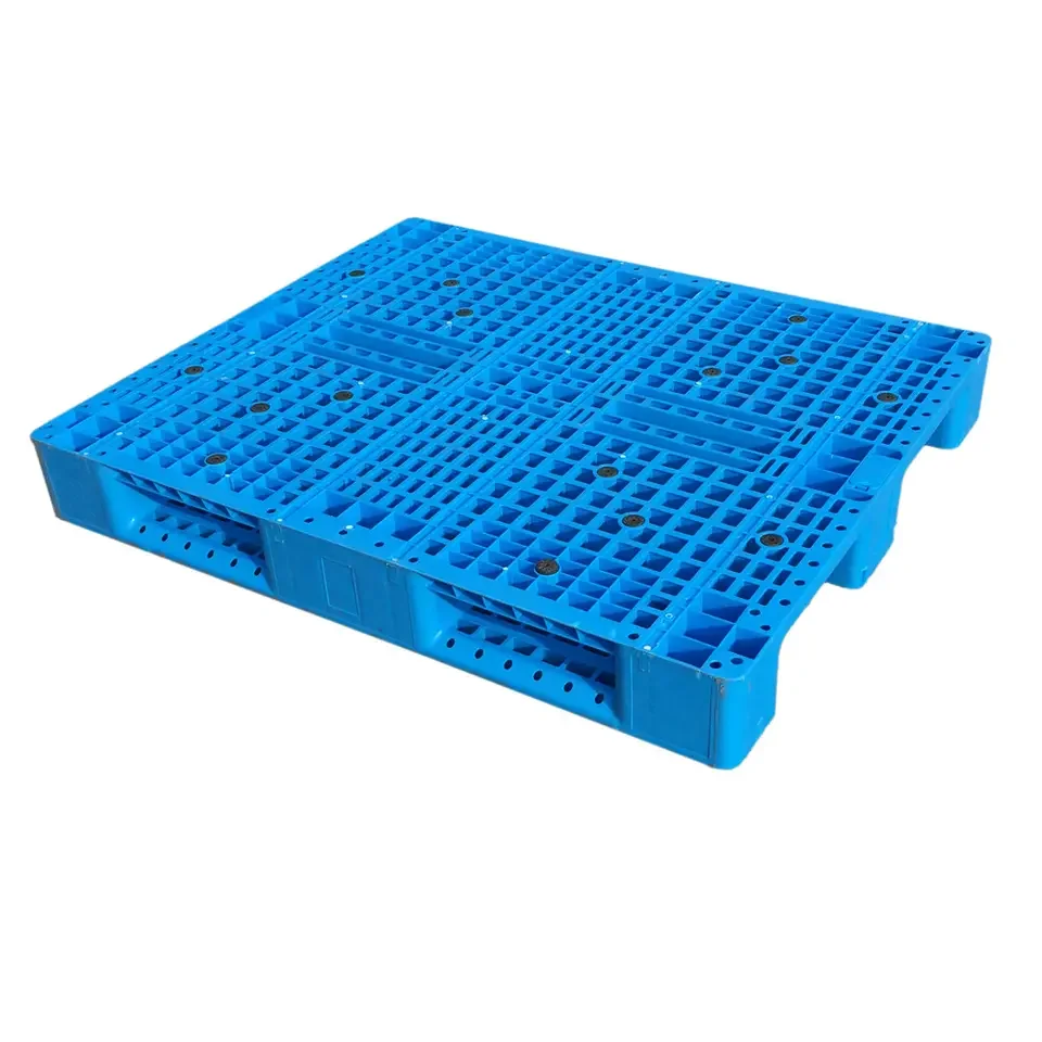 Heavy Duty Large Hdpe Plastic Pallets Four Way Entry Double Sides