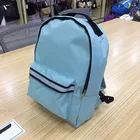 School Factory Wholesale Korean Simplicity Casual Blue Backpack Waterproof Student School Bag