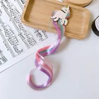Sparkly Mix Color Bow Unicorn Wig Clip Rainbow Color Hair Extension For Kids Unicorn With Clip