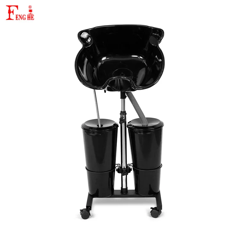 mobile wash shampoo basin salon equipment portable shampoo bowl with water tank