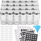 Glass Bottle Insert 100ml Spice Pepper Sauce Glass Bottle With Stainless Steel Lid And Plastic Insert