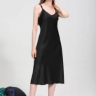 Ladies Pajamas 22 Momme 100% Silk Women Nightgown Sexy Ladies Sleeveless Bathrobe Women's Sleepwear Luxury Pajamas