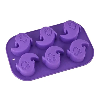 OKSILICONE Customized Halloween 3D Silicone Chocolate Candy Cake Mold For DIY Handmade Soap Mould