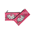 Pencil Case Custom Student Stationery Bag Eco-friendly Silk Printing Small Pouch Pencil Case Bag