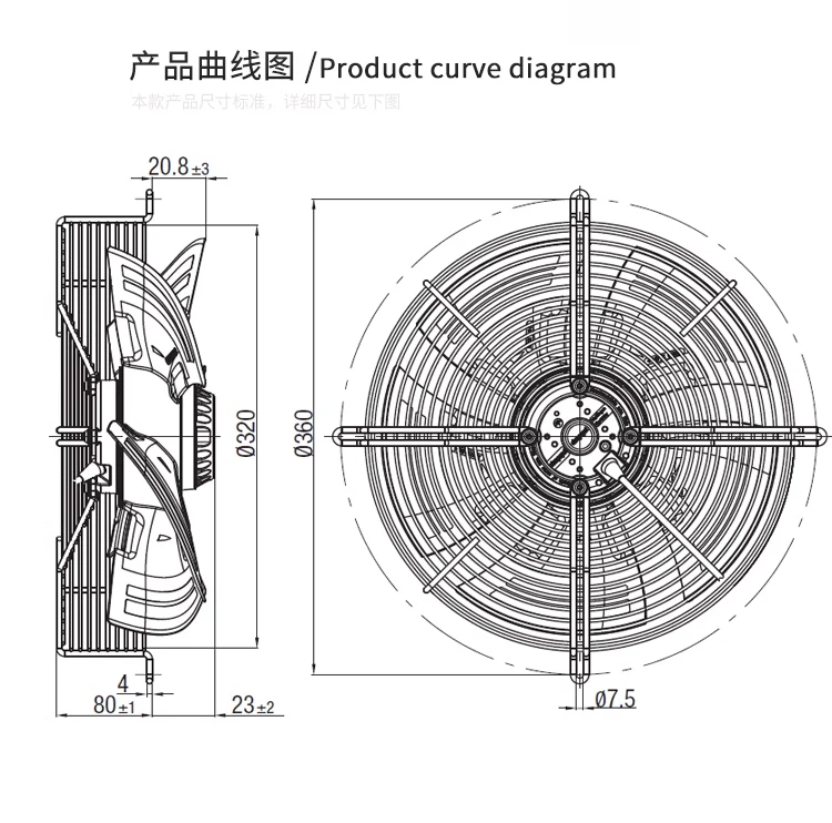 Axial Flow Fan, S4E300, 8317072931ebmpapst, 300mm, 230V - detail 4