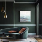 High Art Latest High End Abstract Blue Green Modern Wall Art Pictures For Living Room Paintings On Canvas
