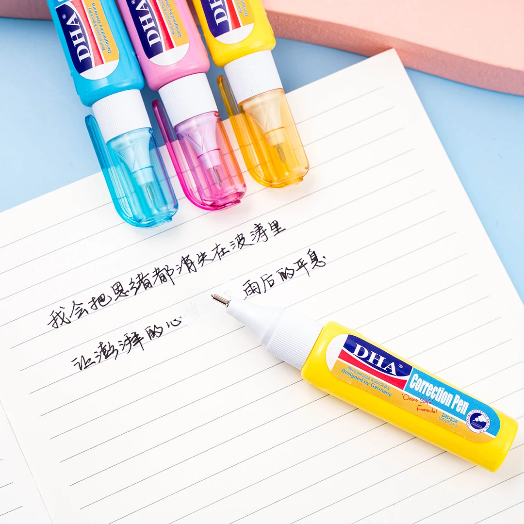 Multi purpose quick dry white out  pen corrector China Wholesale High Quality Quick Dry White Ink Correction Fluid