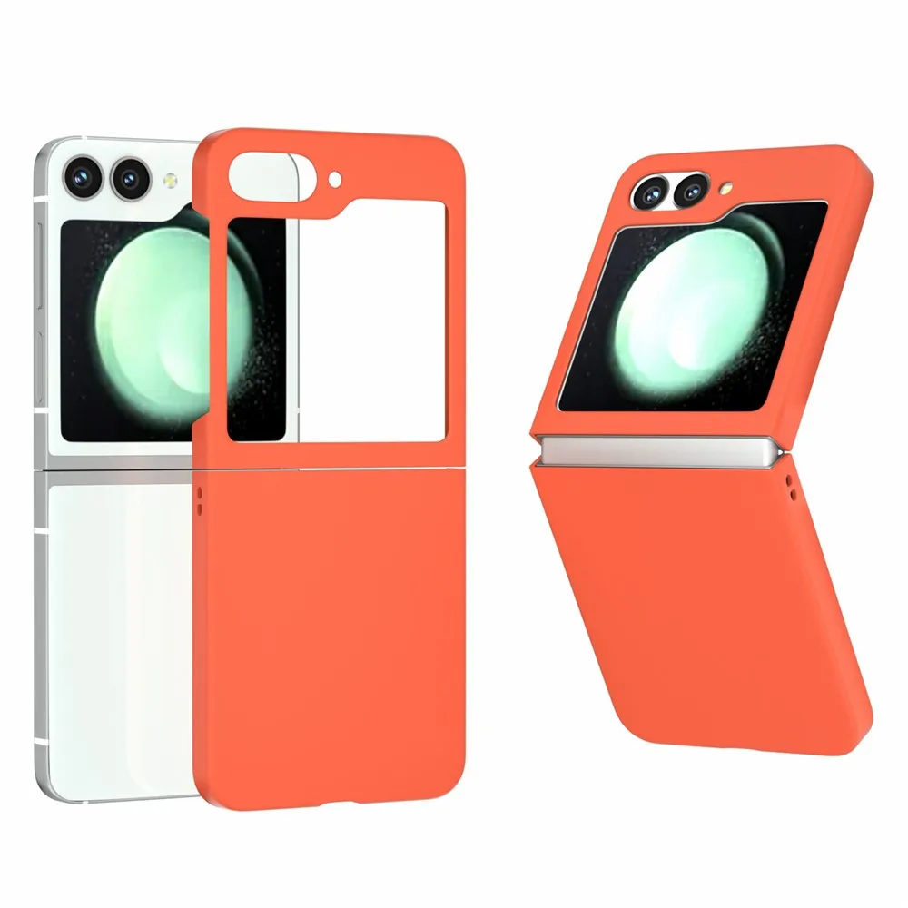 z flip6 5g case skin feel hard pc protective phone case-4