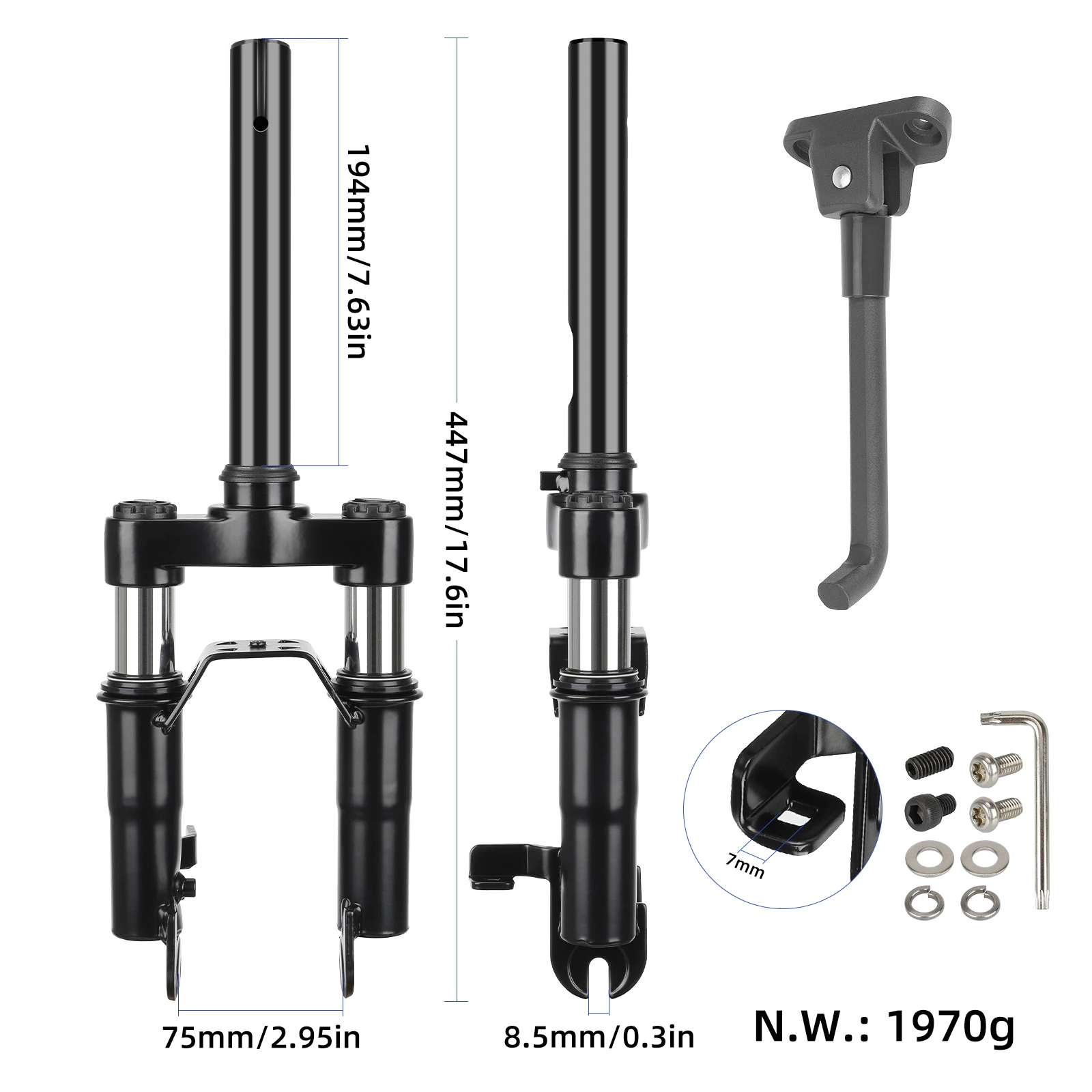 Front Fork Suspension For Segway Ninebot Max G30d Series Shared